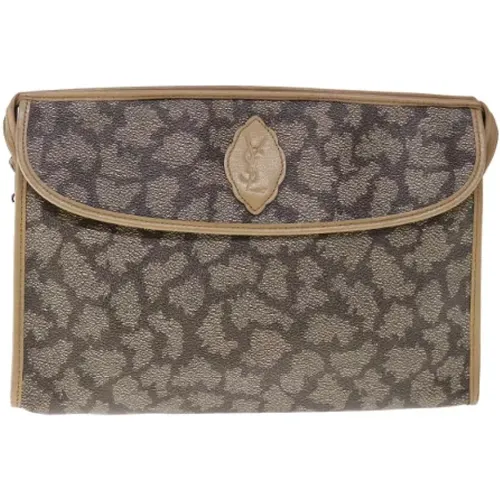 Pre-owned Canvas clutches , female, Sizes: ONE SIZE - Yves Saint Laurent Vintage - Modalova