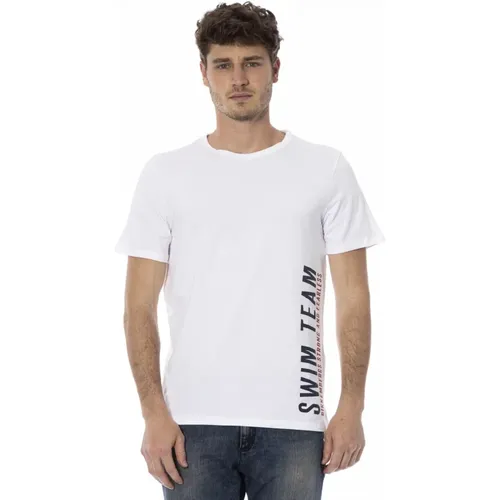 Strandkleidung T-Shirt mit Frontdruck , Herren, Größe: 2XL - Bikkembergs - Modalova