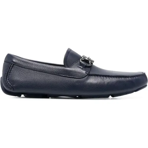 Gancini-Buckle Loafers , male, Sizes: 5 1/2 UK - Salvatore Ferragamo - Modalova