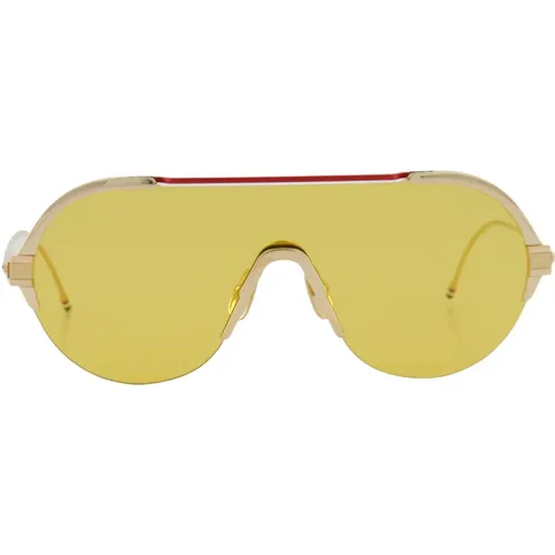 Shield Aviator Tbs811 Sunglasses , unisex, Sizes: M - Thom Browne - Modalova