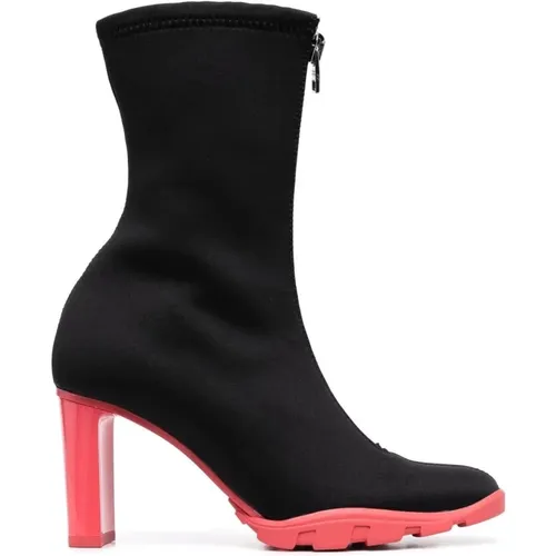 Slim Tread Leather Ankle Boots , female, Sizes: 6 UK - alexander mcqueen - Modalova