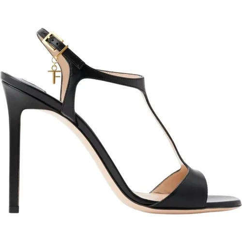 Leather High Heel Sandals , female, Sizes: 7 UK, 3 UK - Tom Ford - Modalova