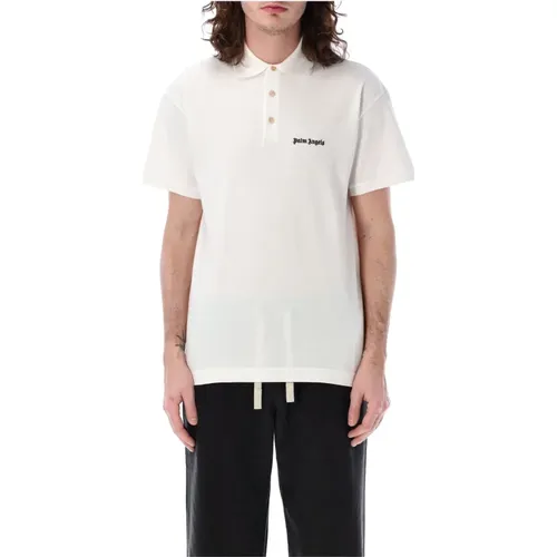 Mens Clothing T-Shirts Polos White Ss24 , male, Sizes: L, S, M - Palm Angels - Modalova