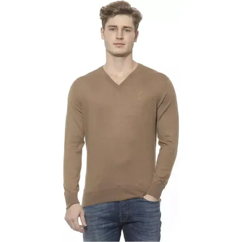 Luxurious Embroidered Cashmere V-neck Sweater , male, Sizes: XL - Billionaire - Modalova