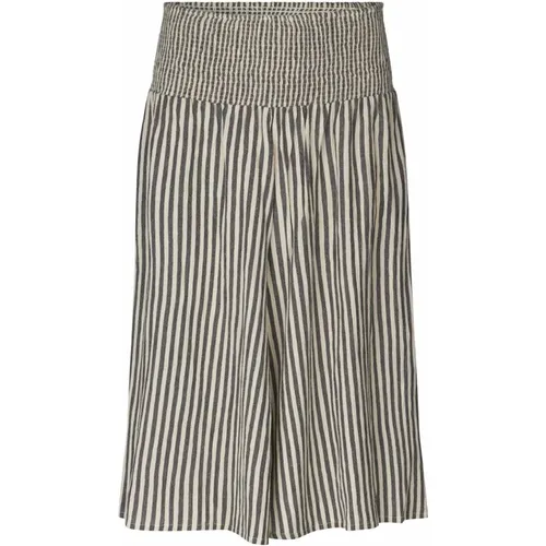 Striped Smock Waist Skirt Black , female, Sizes: M, XL, L, 2XL - Masai - Modalova