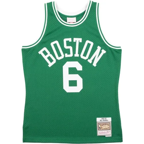 NBA Swingman Celtics Jersey Bill Russell , Herren, Größe: L - Mitchell & Ness - Modalova