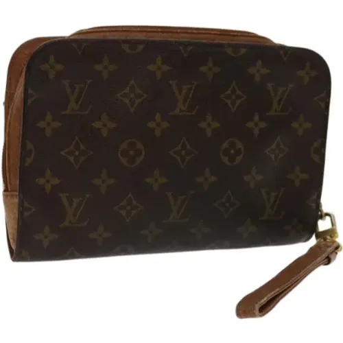 Pre-owned Canvas clutches , female, Sizes: ONE SIZE - Louis Vuitton Vintage - Modalova