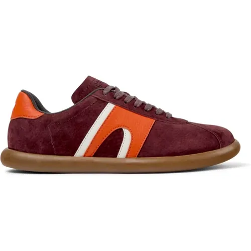 Burgund Sneakers mit Orangen und Weißen Details , Damen, Größe: 38 EU - Camper - Modalova