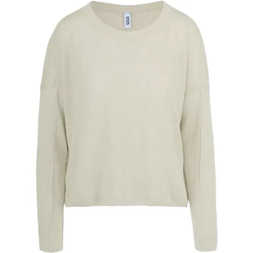 Linen Cotton Pullover , female, Sizes: S - BomBoogie - Modalova