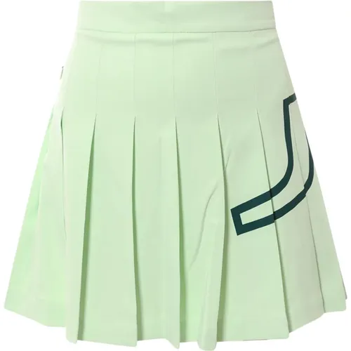 Skirt with Button and Zip Closure , female, Sizes: L, XS, M, S - J.LINDEBERG - Modalova