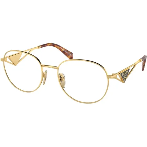 Stilvolle Sonnenbrille in Gold und Transparent - Prada - Modalova