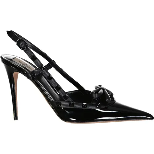 Rockstud Leder Slingback Pumps - Valentino Garavani - Modalova