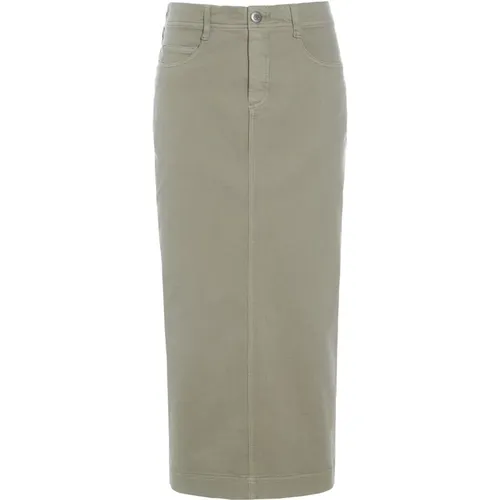 Weicher Khaki Denimrock Jinzu Stil , Damen, Größe: XS - Bitte Kai Rand - Modalova