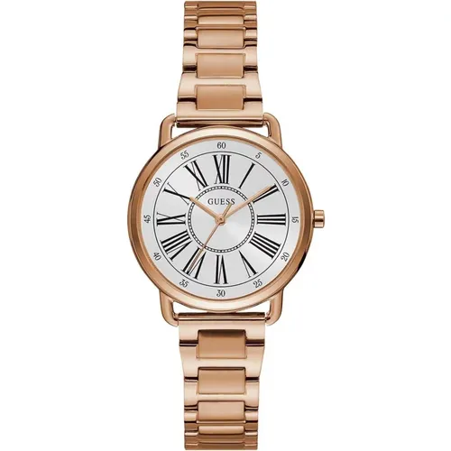 Jackie Roman Numeral Stainless Steel Watch , female, Sizes: ONE SIZE - Guess - Modalova