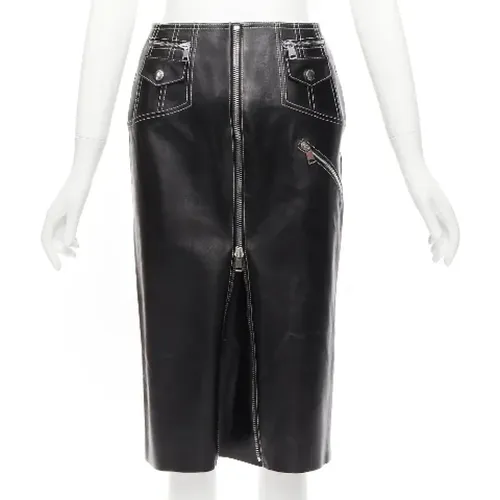 Pre-owned Leather bottoms , female, Sizes: XS - Alexander McQueen Pre-owned - Modalova
