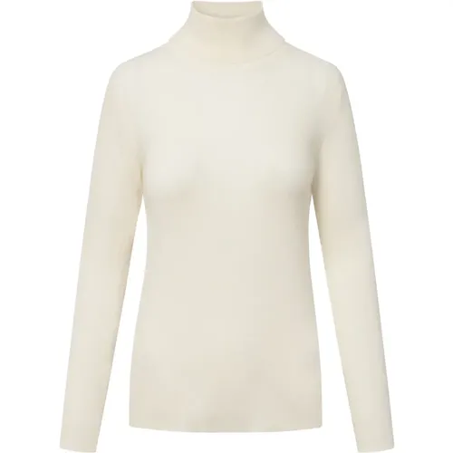 Grau Melierter Rollkragenpullover , Damen, Größe: XL - Windsor - Modalova