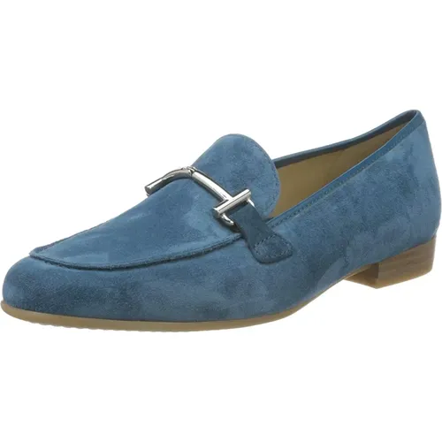 Eleganter Damenslipper aus hellblauem Wildleder , Damen, Größe: 38 EU - Ara - Modalova