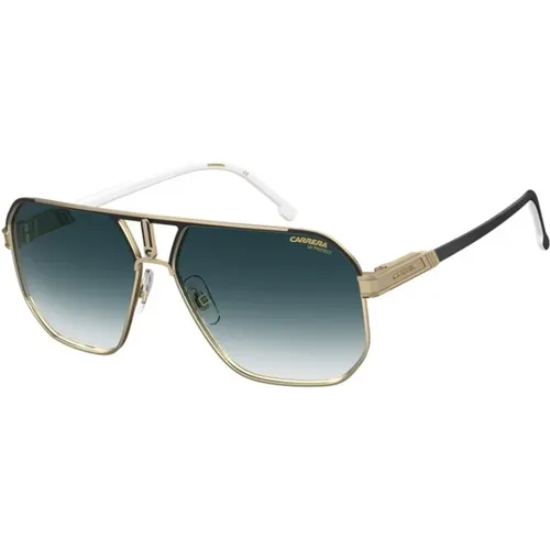 Black Gold Sunglasses Dk Blue Shaded , unisex, Sizes: 62 MM - Carrera - Modalova