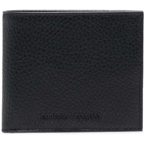 LT Grey Bi-Fold Wallet , male, Sizes: ONE SIZE - Emporio Armani - Modalova