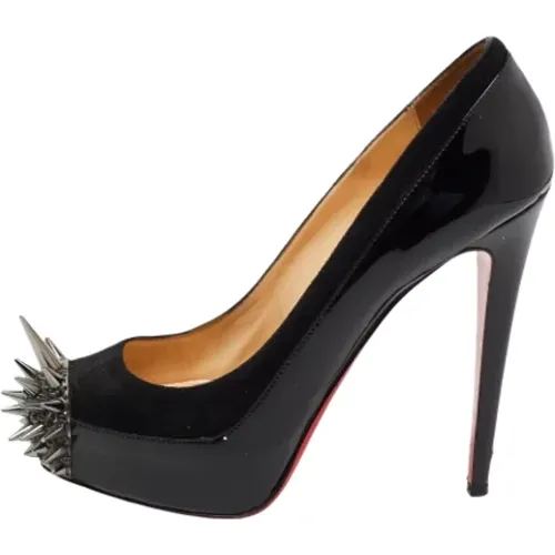 Pre-owned Leather heels , female, Sizes: 5 1/2 UK - Christian Louboutin Pre-owned - Modalova