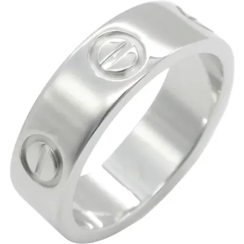 Pre-owned White Gold rings , female, Sizes: ONE SIZE - Cartier Vintage - Modalova