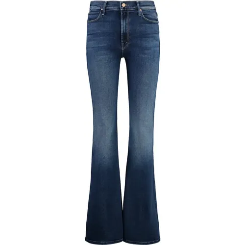 High-rise Flared Jeans mit Logo-Details - Mother - Modalova