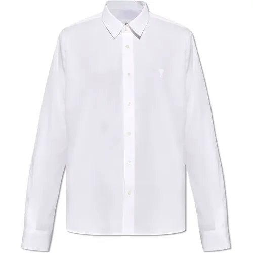 Shirt with logo , male, Sizes: S, XL - Ami Paris - Modalova