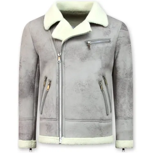 Shearling jacket - Fake Fur Jacka , male, Sizes: S, M, XL - Enos - Modalova