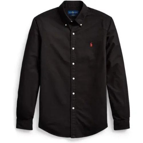 Slim Fit Garment-Dyed Oxford Hemd , Herren, Größe: 2XL - Polo Ralph Lauren - Modalova