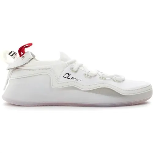 Weiße Ledersneaker - Christian Louboutin - Modalova