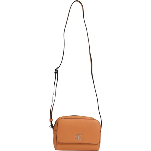 Stilvolle Kunstleder Schultertasche , Damen, Größe: ONE Size - Calvin Klein - Modalova