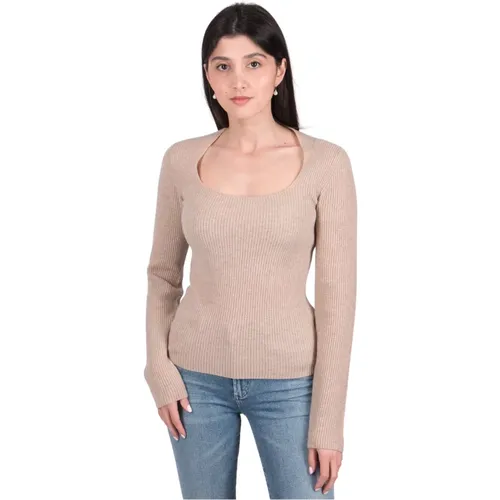 Top Knit Round Neck , female, Sizes: L - Vince - Modalova