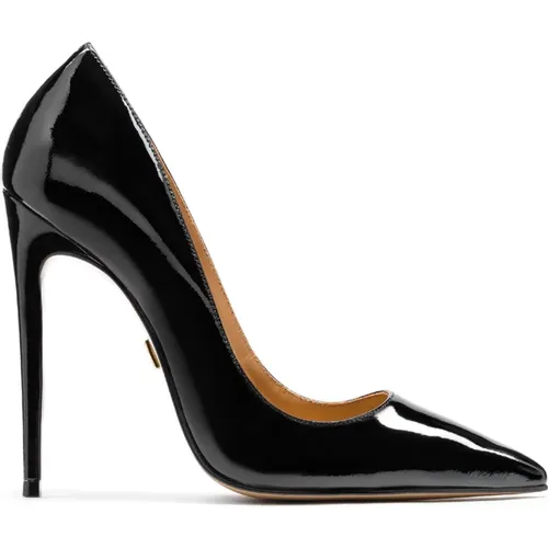 Elegante Lackierte Schwarze Pumps , Damen, Größe: 36 EU - Kazar - Modalova