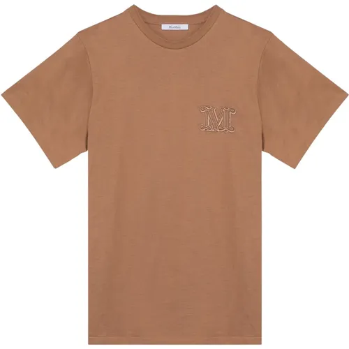 Kurzarm Rundhals T-Shirt , Damen, Größe: XS - Max Mara - Modalova