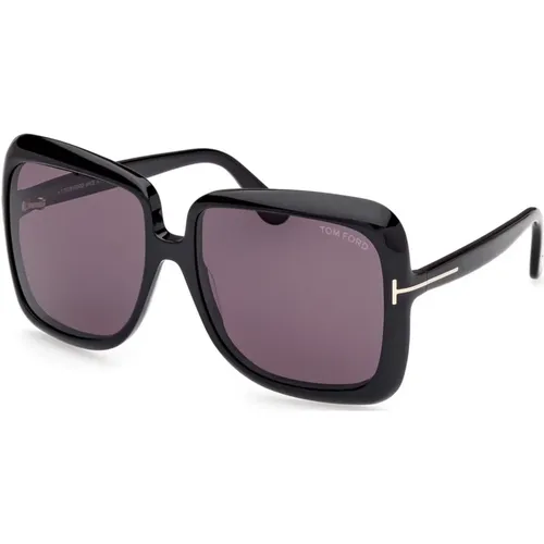 Lorelai Sunglasses /Smoke Violet , female, Sizes: 59 MM - Tom Ford - Modalova