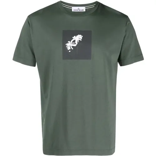 Adventure-inspired Cotton T-Shirt , male, Sizes: M, L, S - Stone Island - Modalova