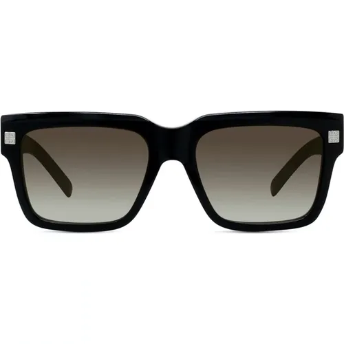 Glänzende Schwarze Quadratische Sonnenbrille , Damen, Größe: ONE Size - Givenchy - Modalova