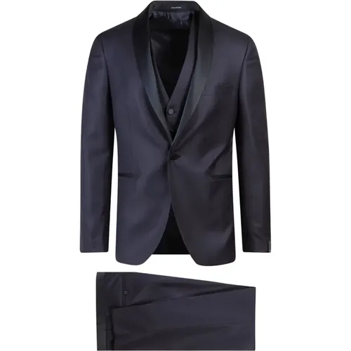 Luxury Single Breasted Suit Set , male, Sizes: S, 2XL, M - Tagliatore - Modalova