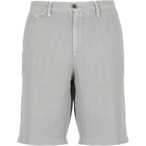 Grey Bermuda Shorts with Belt Loops , male, Sizes: M, L - Myths - Modalova