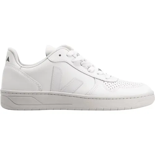 Weiße Leder Damen Sneakers V-11 , Damen, Größe: 38 EU - Veja - Modalova