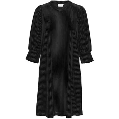 Schwarzes Kurzes Kleid aus Polyester - Kaffe - Modalova