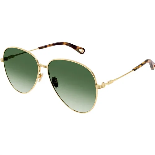 Sunglasses,Goldbraune Sonnenbrille Ch0177S 002 - Chloé - Modalova