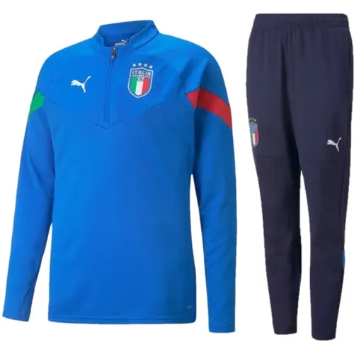 Italien 1/4 Zip Player Trainingsanzug , Herren, Größe: M - Puma - Modalova