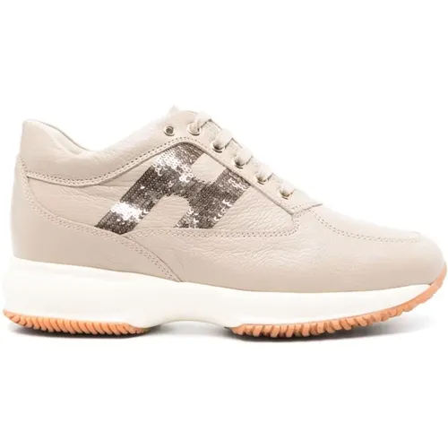 Vison Calf Sneaker mit Glanz Hogan - Hogan - Modalova