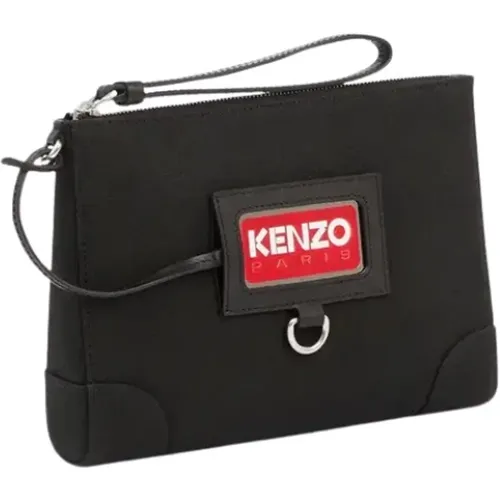 Reiseinspirierte schwarze Tasche mit Ausweishalter - Kenzo - Modalova