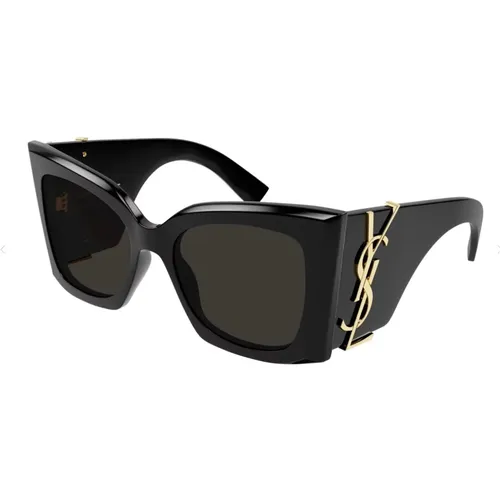 Bold Monogram Acetate Sunglasses , female, Sizes: 54 MM - Saint Laurent - Modalova