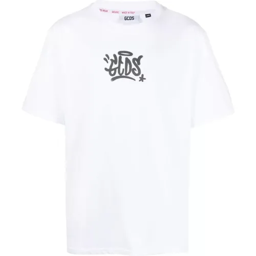 Graffiti-Logo Loose T-Shirt , male, Sizes: L - Gcds - Modalova