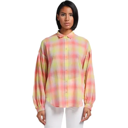 Voile shirt cotton tartan , female, Sizes: XS - Forte Forte - Modalova