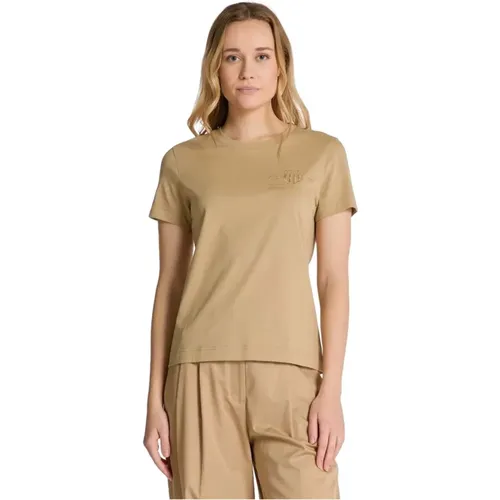 Reg Tonal Shield Ss T-Shirt , Damen, Größe: L - Gant - Modalova