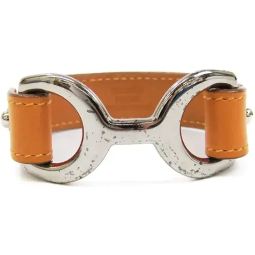 Gebrauchtes orangefarbenes Metall-Hermès-Armband - Hermès Vintage - Modalova
